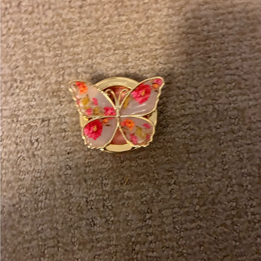 Floral Butterfly Brooch